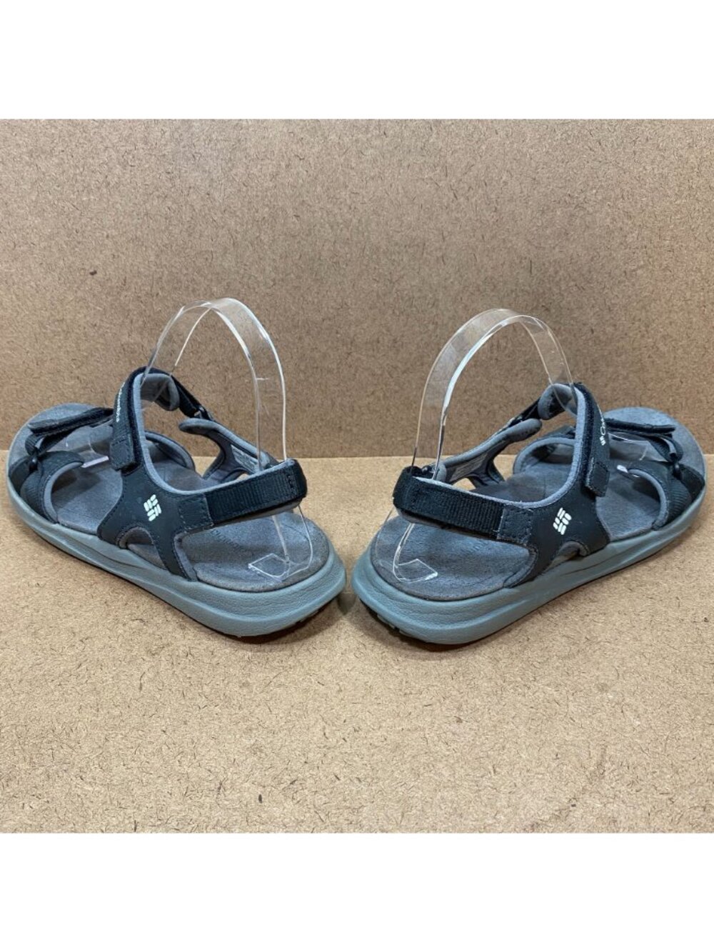 Columbia Womens Outdoor Sandals Black Adjustable Straps Size 8 Footbed Cushioned - Picture 7 of 8